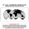 6 X 12 Full Size Aluminum License Plate for Cars and Trucks  Thumbnail