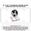 6 X 12 Full Size Aluminum License Plate for Cars and Trucks  Thumbnail