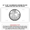 6 X 12 Full Size Aluminum License Plate for Cars and Trucks  Thumbnail