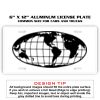 6 X 12 Full Size Aluminum License Plate for Cars and Trucks  Thumbnail