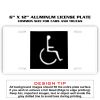 6 X 12 Full Size Aluminum License Plate for Cars and Trucks  Thumbnail