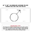6 X 12 Full Size Aluminum License Plate for Cars and Trucks  Thumbnail