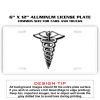 6 X 12 Full Size Aluminum License Plate for Cars and Trucks  Thumbnail