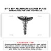 6 X 12 Full Size Aluminum License Plate for Cars and Trucks  Thumbnail