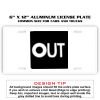 6 X 12 Full Size Aluminum License Plate for Cars and Trucks  Thumbnail