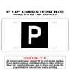 6 X 12 Full Size Aluminum License Plate for Cars and Trucks  Thumbnail