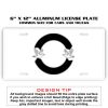 6 X 12 Full Size Aluminum License Plate for Cars and Trucks  Thumbnail