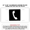6 X 12 Full Size Aluminum License Plate for Cars and Trucks  Thumbnail