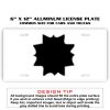 6 X 12 Full Size Aluminum License Plate for Cars and Trucks  Thumbnail
