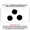 6 X 12 Full Size Aluminum License Plate for Cars and Trucks  Thumbnail