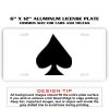 6 X 12 Full Size Aluminum License Plate for Cars and Trucks  Thumbnail