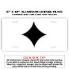 6 X 12 Full Size Aluminum License Plate for Cars and Trucks  Thumbnail