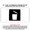 6 X 12 Full Size Aluminum License Plate for Cars and Trucks  Thumbnail