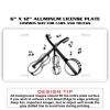 6 X 12 Full Size Aluminum License Plate for Cars and Trucks  Thumbnail