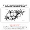 6 X 12 Full Size Aluminum License Plate for Cars and Trucks  Thumbnail