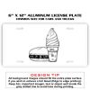 6 X 12 Full Size Aluminum License Plate for Cars and Trucks  Thumbnail