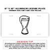 6 X 12 Full Size Aluminum License Plate for Cars and Trucks  Thumbnail