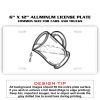 6 X 12 Full Size Aluminum License Plate for Cars and Trucks  Thumbnail