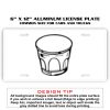 6 X 12 Full Size Aluminum License Plate for Cars and Trucks  Thumbnail