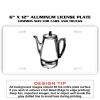 6 X 12 Full Size Aluminum License Plate for Cars and Trucks  Thumbnail