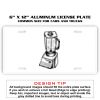 6 X 12 Full Size Aluminum License Plate for Cars and Trucks  Thumbnail