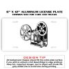 6 X 12 Full Size Aluminum License Plate for Cars and Trucks  Thumbnail