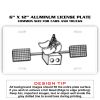 6 X 12 Full Size Aluminum License Plate for Cars and Trucks  Thumbnail