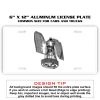 6 X 12 Full Size Aluminum License Plate for Cars and Trucks  Thumbnail