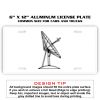 6 X 12 Full Size Aluminum License Plate for Cars and Trucks  Thumbnail