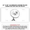 6 X 12 Full Size Aluminum License Plate for Cars and Trucks  Thumbnail
