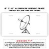6 X 12 Full Size Aluminum License Plate for Cars and Trucks  Thumbnail