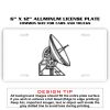 6 X 12 Full Size Aluminum License Plate for Cars and Trucks  Thumbnail