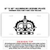6 X 12 Full Size Aluminum License Plate for Cars and Trucks  Thumbnail
