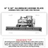6 X 12 Full Size Aluminum License Plate for Cars and Trucks  Thumbnail