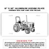 6 X 12 Full Size Aluminum License Plate for Cars and Trucks  Thumbnail