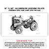 6 X 12 Full Size Aluminum License Plate for Cars and Trucks  Thumbnail