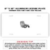 6 X 12 Full Size Aluminum License Plate for Cars and Trucks  Thumbnail