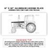6 X 12 Full Size Aluminum License Plate for Cars and Trucks  Thumbnail