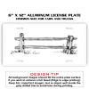 6 X 12 Full Size Aluminum License Plate for Cars and Trucks  Thumbnail