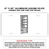 6 X 12 Full Size Aluminum License Plate for Cars and Trucks  Thumbnail