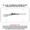 6 X 12 Full Size Aluminum License Plate for Cars and Trucks  Thumbnail