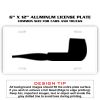 6 X 12 Full Size Aluminum License Plate for Cars and Trucks  Thumbnail