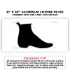 6 X 12 Full Size Aluminum License Plate for Cars and Trucks  Thumbnail