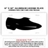 6 X 12 Full Size Aluminum License Plate for Cars and Trucks  Thumbnail