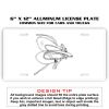 6 X 12 Full Size Aluminum License Plate for Cars and Trucks  Thumbnail