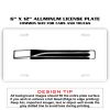6 X 12 Full Size Aluminum License Plate for Cars and Trucks  Thumbnail