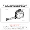 6 X 12 Full Size Aluminum License Plate for Cars and Trucks  Thumbnail