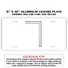 6 X 12 Full Size Aluminum License Plate for Cars and Trucks  Thumbnail