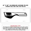 6 X 12 Full Size Aluminum License Plate for Cars and Trucks  Thumbnail