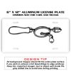 6 X 12 Full Size Aluminum License Plate for Cars and Trucks  Thumbnail